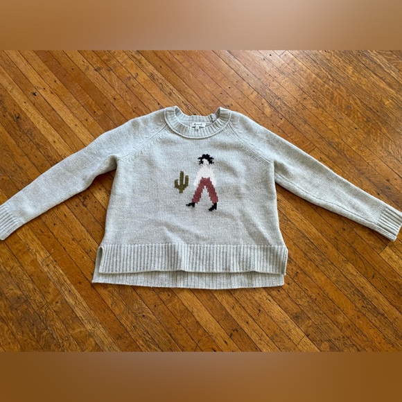 Madewell size small sweater. Light grey with design in excellent used condition. - Picture 2 of 4